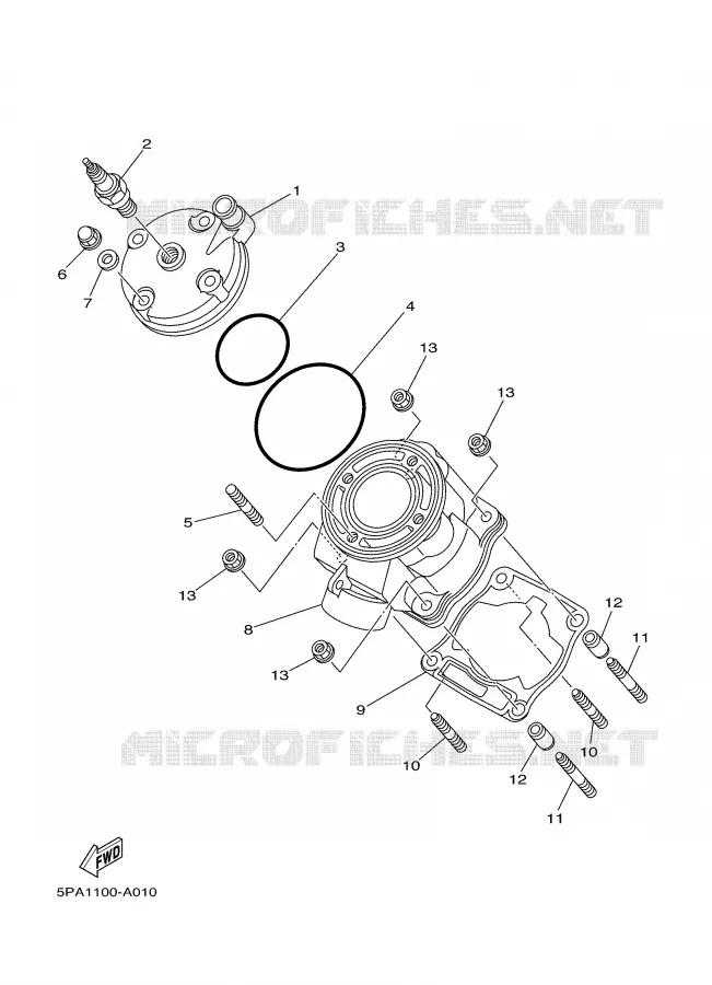 CYLINDRE Yamaha MOTO 85 2008 YZ  YZ85
