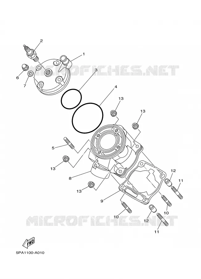 CYLINDRE Yamaha MOTO 85 2008 YZ  YZ85