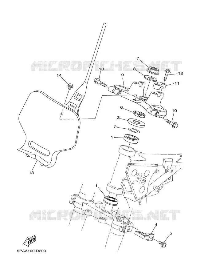 DIRECTION Yamaha MOTO 85 2008 YZ  YZ85