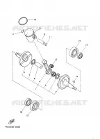VILEBREQUIN / PISTON pour Yamaha YZ BIG WHEELS 2004