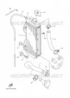 RADIATEUR / DURITES pour Yamaha YZ BIG WHEELS 2004