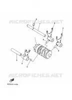 BARILLET DE SELECTION / FOURCHETTE pour Yamaha YZ BIG WHEELS 2004