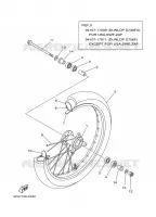 ROUE AVANT pour Yamaha YZ BIG WHEELS 2004