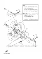 ROUE ARRIERE pour Yamaha YZ BIG WHEELS 2004