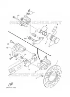 ETRIER DE FREIN ARRIERE pour Yamaha YZ BIG WHEELS 2004