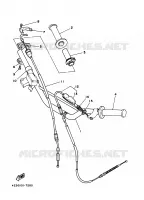 GUIDON ET CABLES pour Yamaha YZ BIG WHEELS 2006