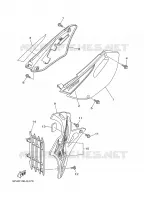 COUVERCLE LATERAL pour Yamaha YZ BIG WHEELS 2008