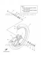 ROUE AVANT pour Yamaha YZ BIG WHEELS 2008