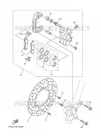 ETRIER DE FREIN AVANT pour Yamaha YZ BIG WHEELS 2008