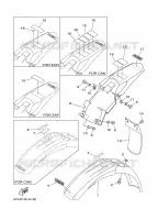 GARDE BOUE pour Yamaha YZ BIG WHEELS 2008