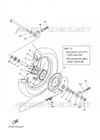 ROUE ARRIERE pour Yamaha YZ BIG WHEELS 2008