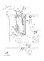 RADIATEUR / DURITES pour Yamaha YZ BIG WHEELS 2008