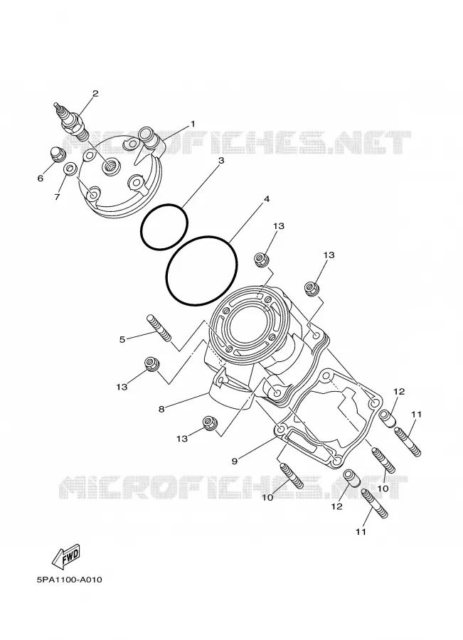 CYLINDRE Yamaha MOTO 85 2002 YZ  YZ85P