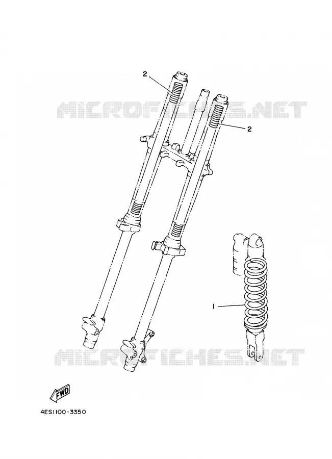 PIÈCES OPTIONNELLES - PARTIE CYCLE Yamaha MOTO 85 2002 YZ  YZ85P