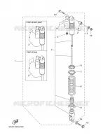 AMORTISSEUR ARRIERE pour Yamaha YZ 2007