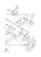 ETRIER DE FREIN ARRIERE pour Yamaha YZ 2007