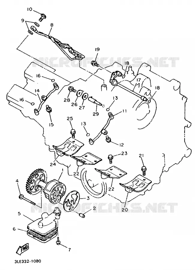 POMPE A HUILE Yamaha MOTO 1000 1998 THUNDERACE  YZF1000R